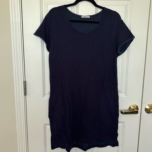 Small/Medium Dark Navy Fresh Laundry T-Shirt Dress
